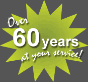 Over 60 years at your service!